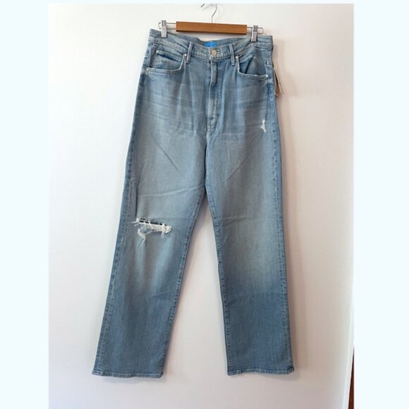 MOTHER The High Waisted Tunnel Vision Sneak Jeans (Sippin' Sweet Tea) Sz 31 NWT - Picture 5 of 10